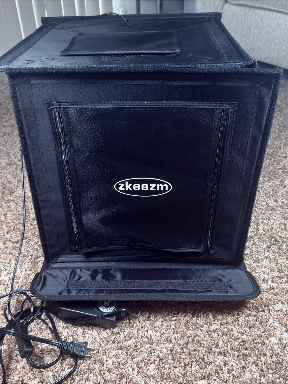 Zkeezm Black Portable Photo Video Light Cube